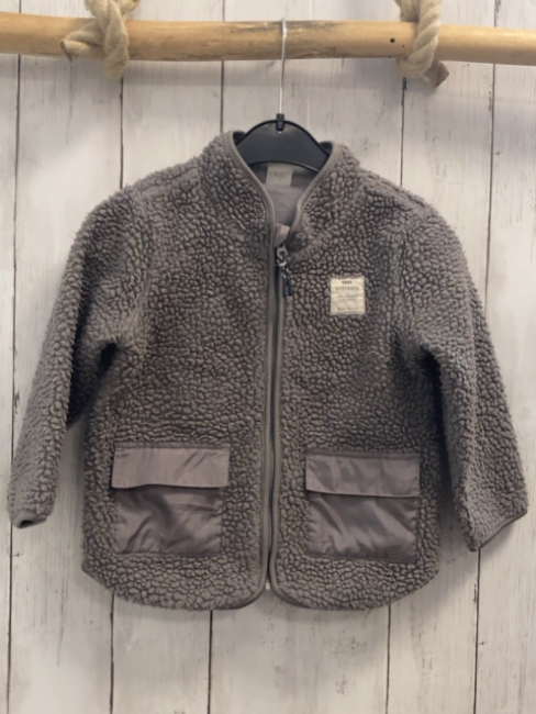 H&M  Teddyjacke  Gr. 92  grau 
