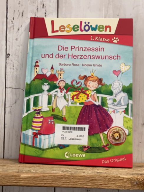 Leselöwen  Buch Die Prinzessin und der Herzenswunsch 