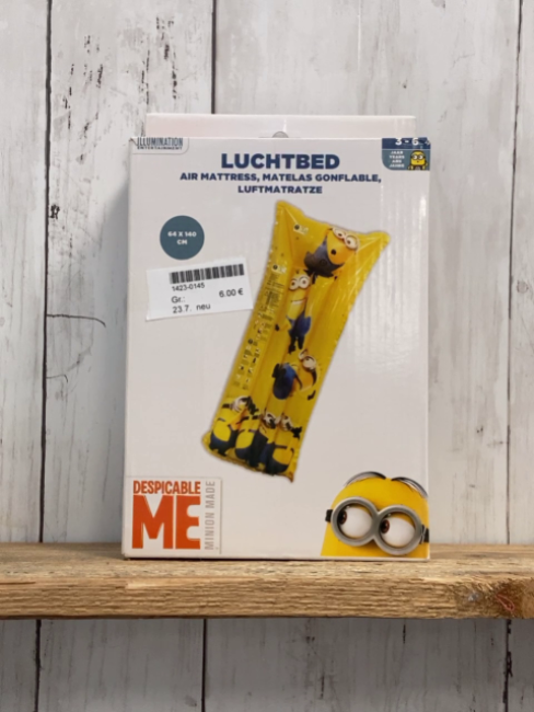 neu  Luftmatratze 64 x 140cm  gelb Minions im Karton 