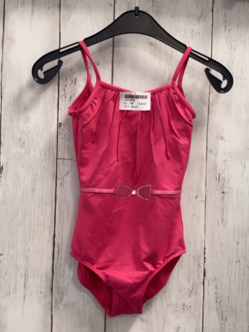 Bloch Sportanzug Gr. 116  pink Schleife aus Steinen  