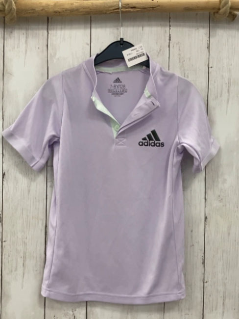 Adidas  Sportshirt  Gr. 128  lavendel Polokragen