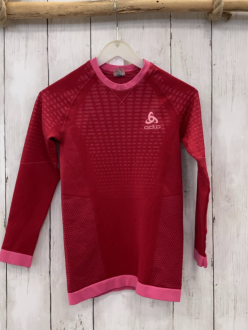 Odlo  Skiunterwäsche  Gr. 116  rot rosa Ovale pink Bund 
