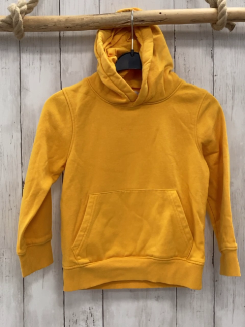   Pullover  Gr. 116  mais Kapuze Bauchtasche 