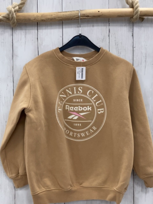 H&M  Pullover  Gr. 134/140  ocker Schrift 