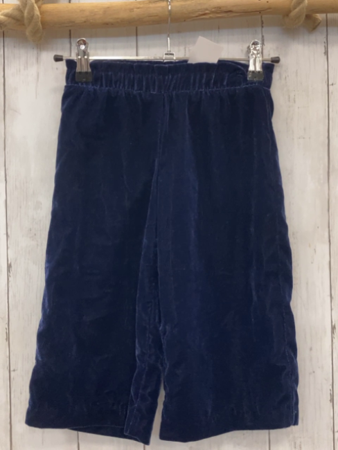 Janie et Jack  Hose  Gr. 98  blau Samt 3/4 lang 