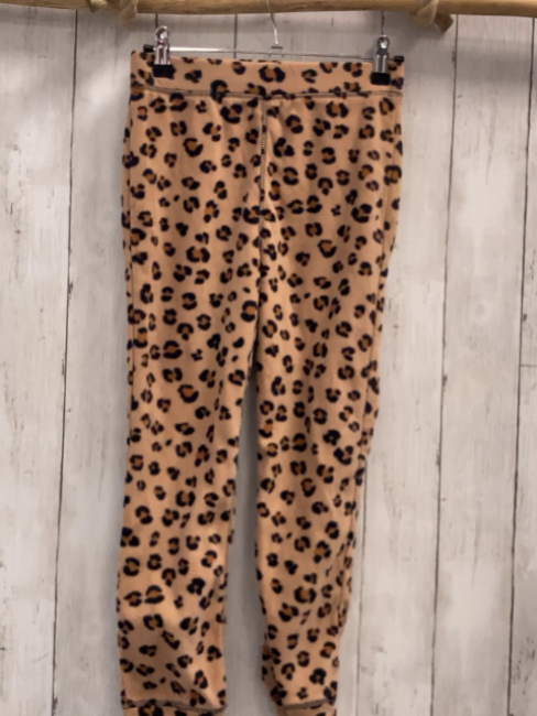 H&M  Jogginghose  Gr. 122  ocker schwarz braun leoprint Fleece 