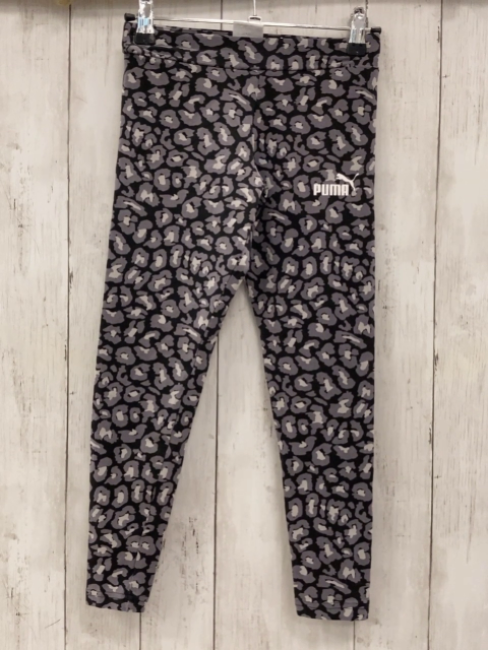 Puma  Leggings  Gr. 140  schwarz grau hellgrauer Druck 