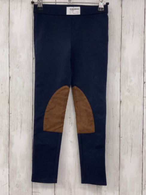 Janie & Jack  Jeggings  Gr. 128  blau braune Aufnäher 