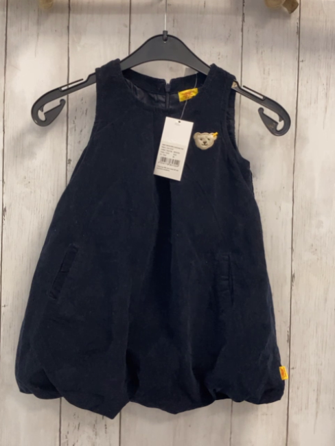 neu Steiff Kleid  Gr. 98  blau Kord 