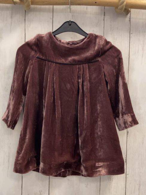 Burberry  Kleid  Gr. 86  altrosa Samt 