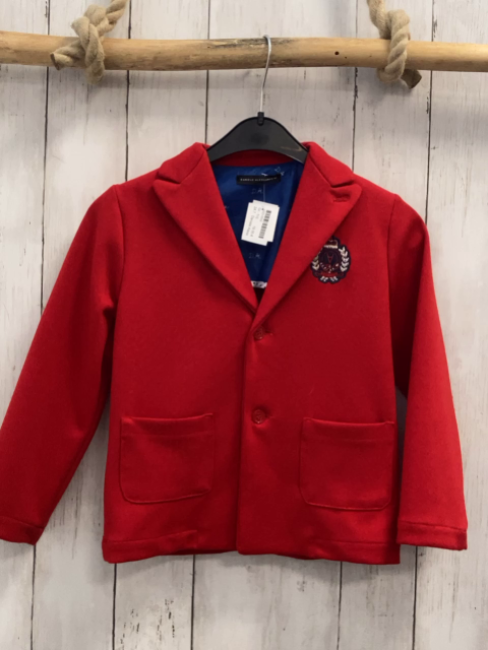 Daniele Alessandrino  Jacket  Gr. 110  rot Wappen 