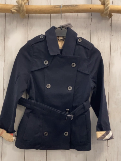 Burberry  Jacke Gr. 110  blau mit Gürtel