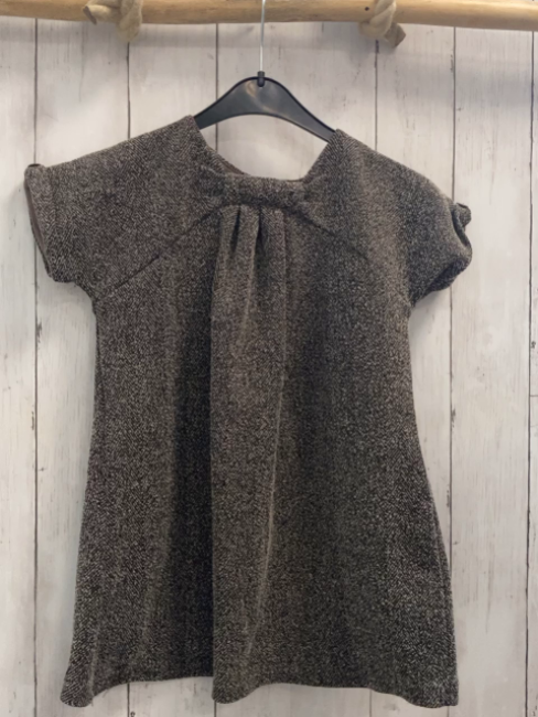 Zara  Kleid  Gr. 116  braun beige meliert 