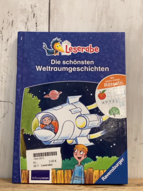 Leserabe  Buch Die schönsten Weltraumgeschichten 