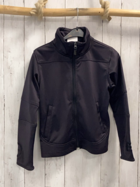 Plusminus  Joggingjacke  Gr. 140  dunkelgrau 