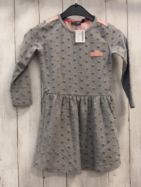 Tumble ´n´ Dry Kleid  Gr. 104  grau dunkelgrau Punkte 