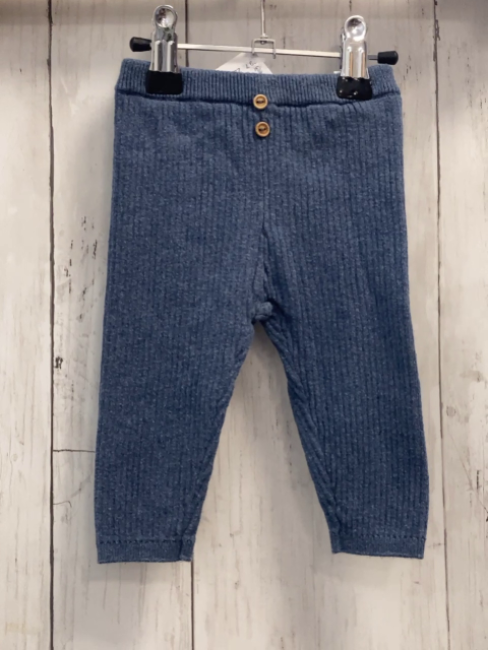 Zara  Leggings  Gr. 68  blau Rippen 
