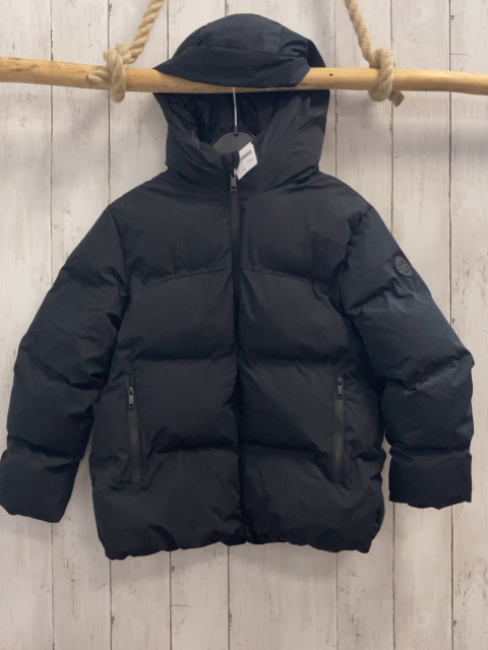 Zara  Winterjacke  Gr. 128  schwarz warm gefüttert Kapuze 