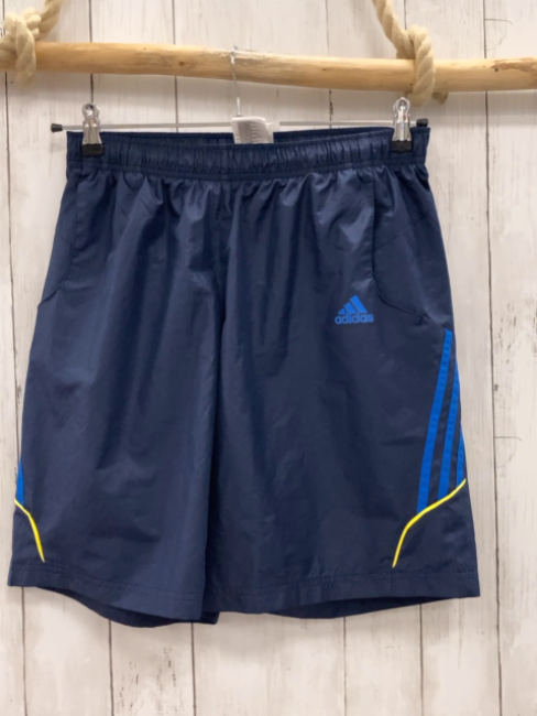 Adidas  Sportshorts  Gr. M dunkelblau blau gelbe Streifen 
