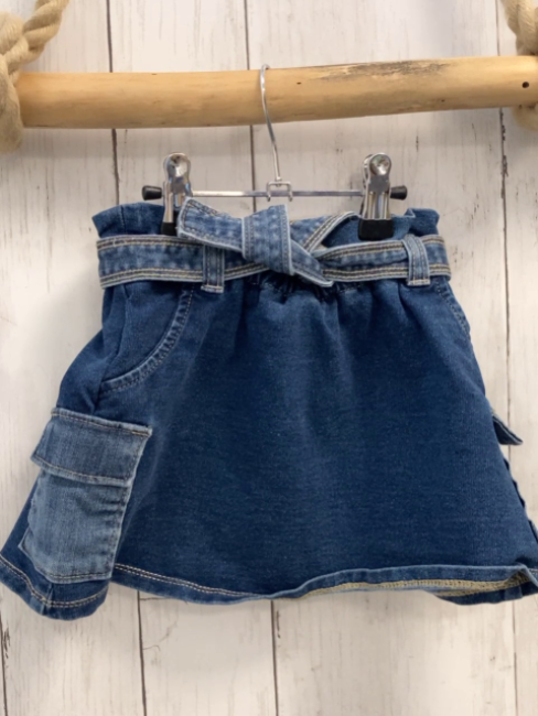 Benetton  Rock Gr. 92  blau Jeans mit Gürtel 