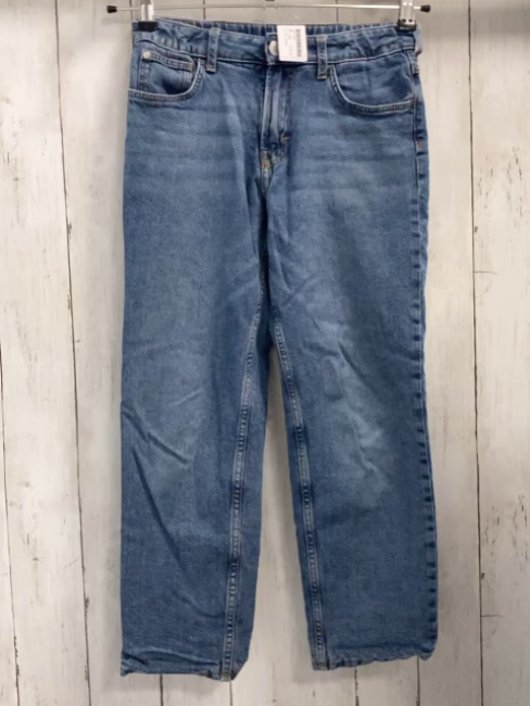 H&M  Hose  Gr. 146  blau Jeans gefüttert Bund verstellbar 