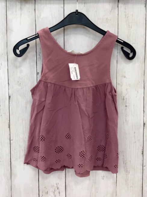 H&M Top Gr. 122  altrosa Blumen Lochmuster