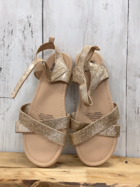 H&M  Sandalen  Gr. 33  golden mit Glitzer 