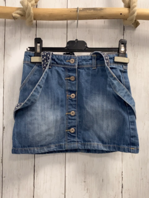 Okaidi  Trägerrock Gr. 116  blau Jeans 