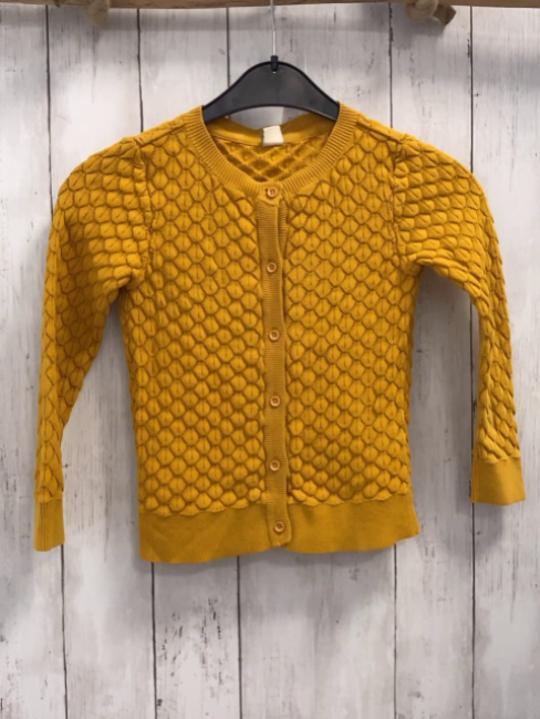   Strickjacke  Gr. 110  mais Wabenmuster 