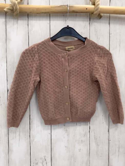 Wheat  Strickjacke  Gr. 98  altrosa Sturktur 