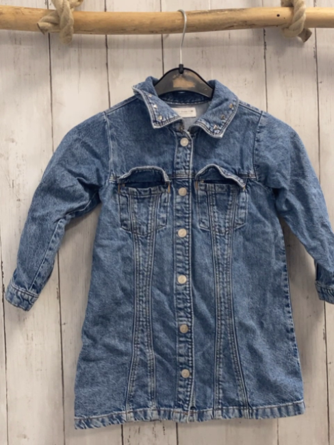 zara Kleid Gr. 98  blau Jeans