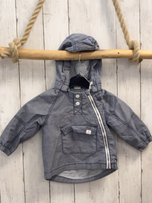 H&M Jacke Gr. 68  hellblau meliert