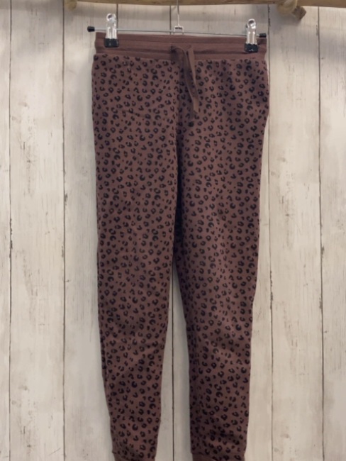 H&M Jogginghose Gr. 122  braun schwarz Leoprint