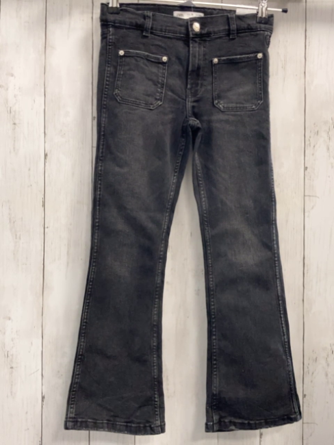 Zara  Hose  Gr. 140  grau Jeans Bund verstellbar 