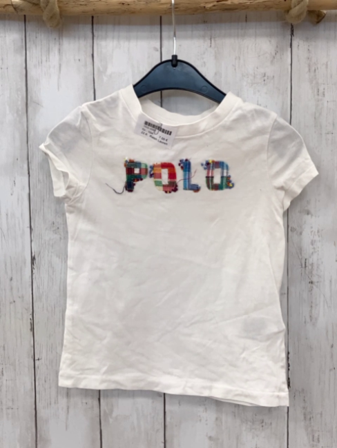 Ralph Lauren T-Shirt Gr. 104  weiß bunte Schrift