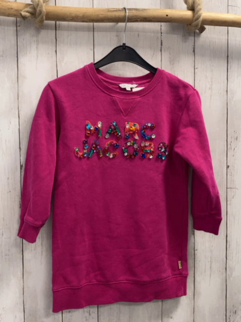 Litte Marc Jacobs  Kleid  Gr. 116  pink Schrift aus bunten Steinen 