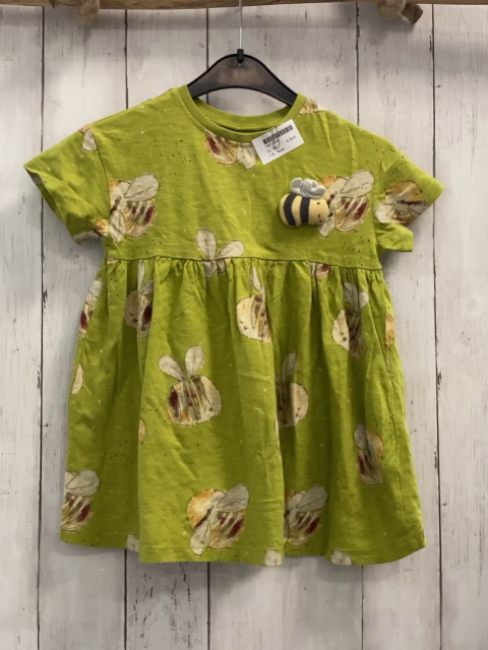 Next  Kleid  Gr. 92  hellgrün bunte Bienen 