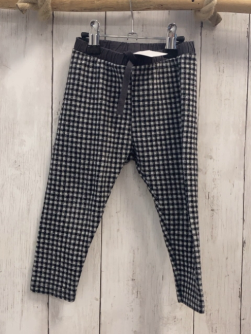 Zara  Leggings Gr. 92  schwarz hellgrau kariert grauer Bund 