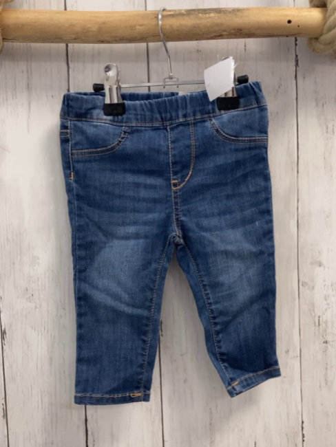 H&M Jeggings  Gr. 68  blau Jeans orange Nähte 