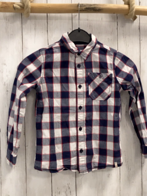 Esprit  Hemd  Gr. 116  blau rot weiß kariert 