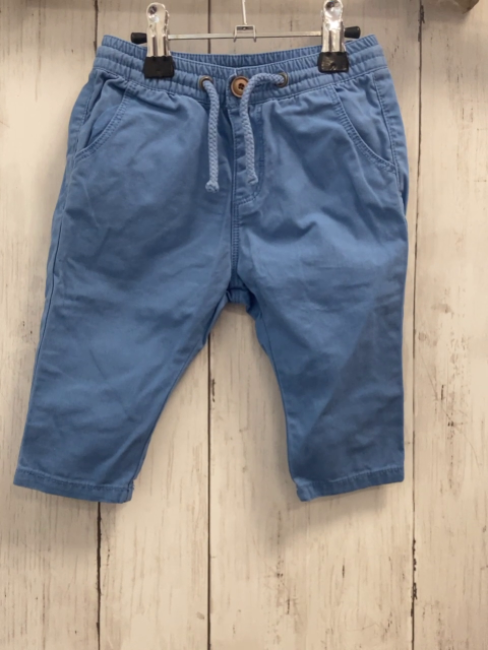 Zara  Hose  Gr. 62  hellblau mit Kordel