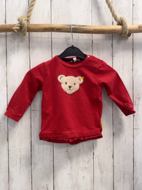 Steiff Pullover Gr. 80  rosa Bärenopf