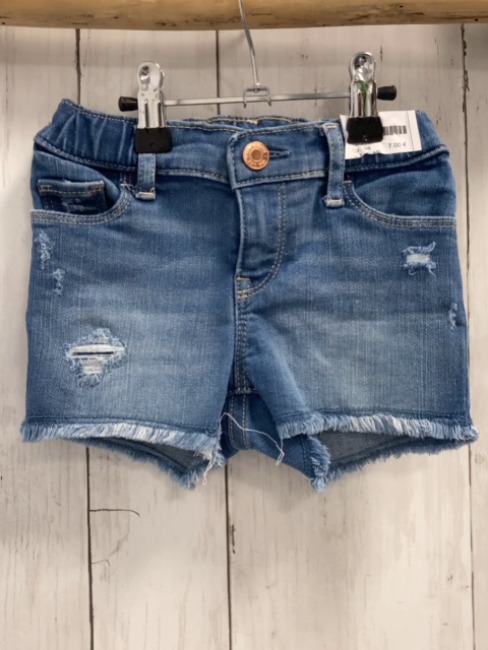 GAP  Shorts  Gr. 98  blau Jeans Fransensaum 