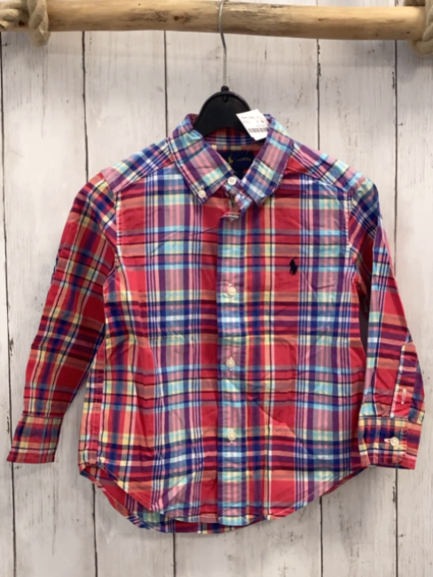 Ralph Lauren Hemd Gr. 92  rot blau gelb kariert