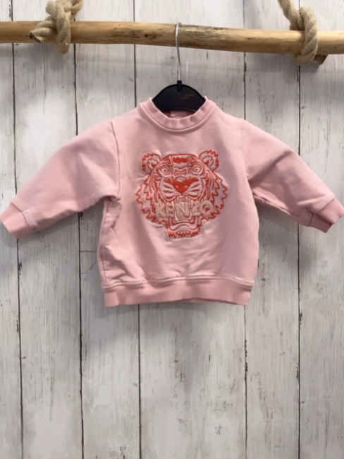 Kenzo Pullover Gr. 68  rosa Tigerkopf