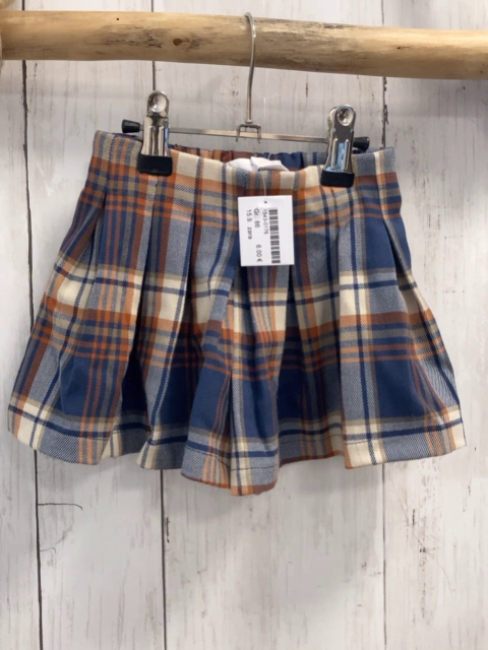 zara Rockshort Gr. 86  blau beige orange kariert