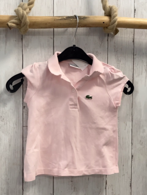 Lacoste  T-Shirt  Gr. 86  rosa Polokragen 