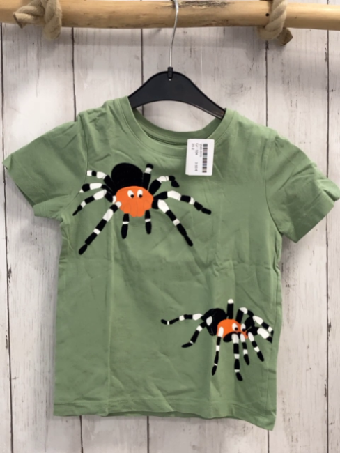   T-Shirt  Gr. 104  mint Spinnen 