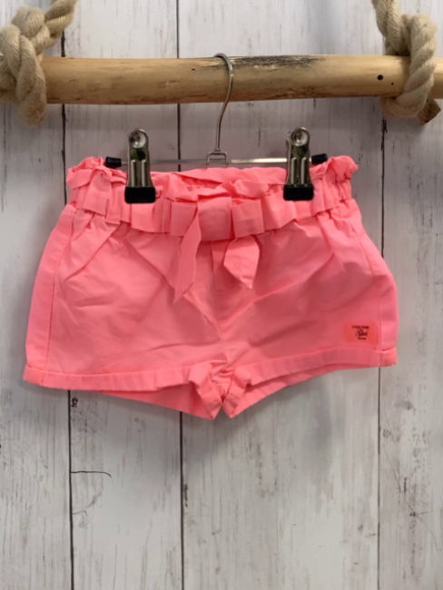 Zara  Shorts  Gr. 74  neonrot Gürtelband 