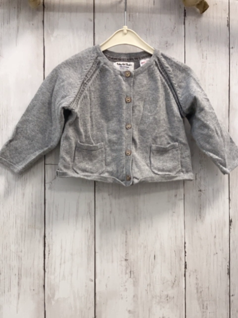 Zara  Strickjacke  Gr. 74  grau 